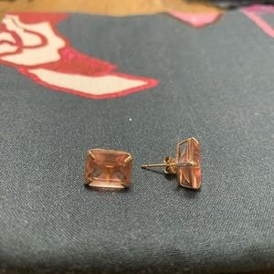 Morganite earrings